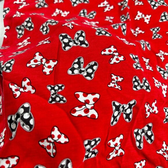 Disney Minnie Mouse Bows Blouse Top Open Back Bowknot Knit Shirt Polka Dot - Picture 8 of 10